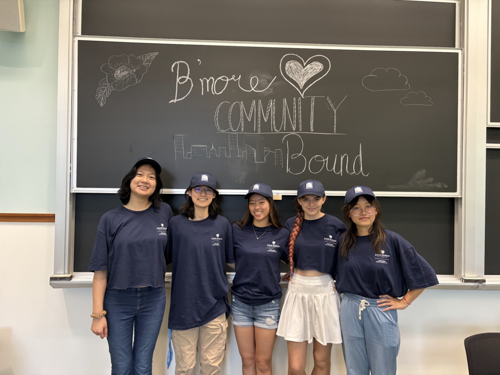 Students from B'more Community Bound, a pre-orientation program